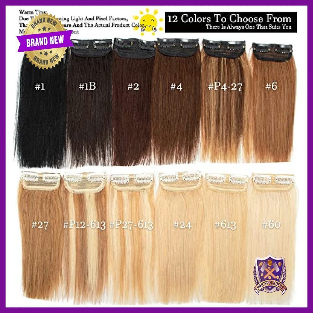 10 Inch Remy Human Hair Extensions Clip In Topper For Thinning Hair - Picture 4 of 7